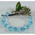 Aquamarine Glass Jewelry Bracelet